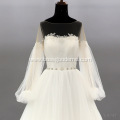 Royal sweetheart heavy embroidered rhinestone corset cotton wedding dress